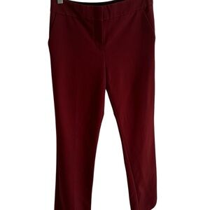 Express Burgundy Straight Leg Pants
